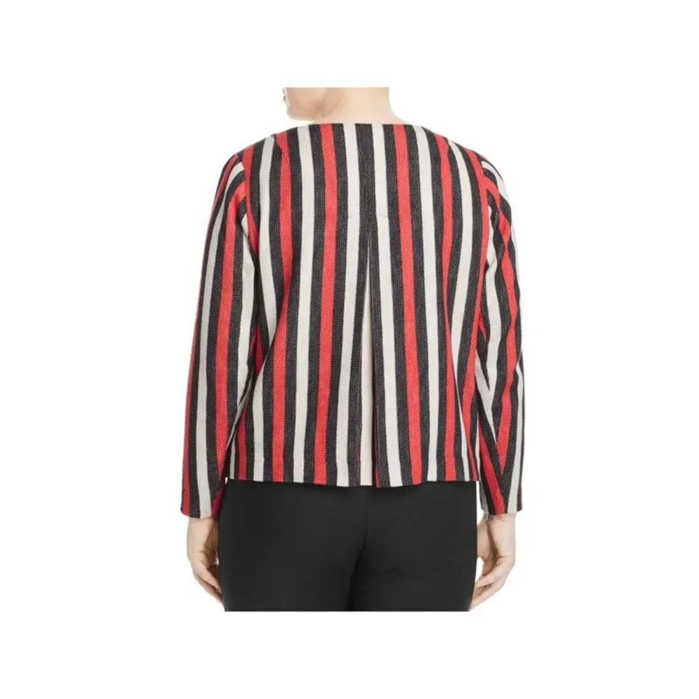 FOXCROFT Womens Red Lined Long Sleeve Wear To Work Button Down Jacket Plus 22W - Picture 2 of 2